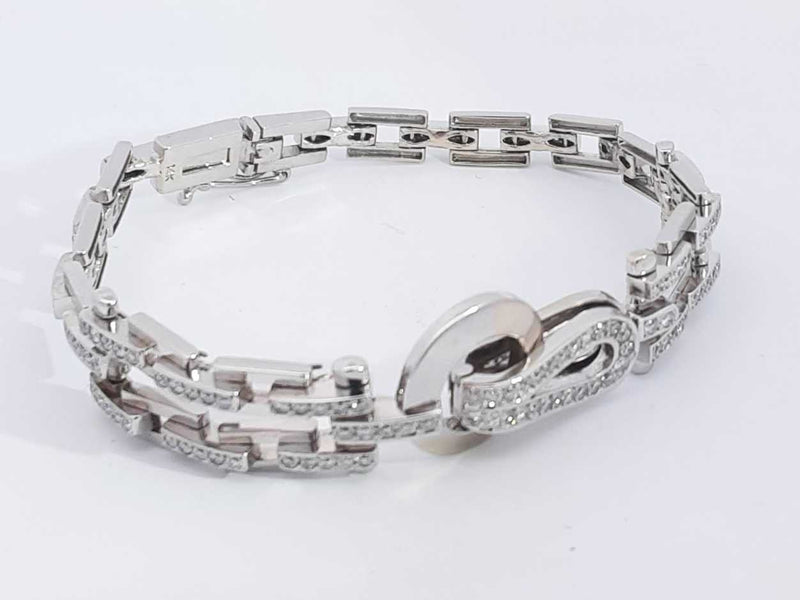 1.17 Cttw Diamond 14k White Gold 22.1 Grams Fancy Bracelet 7 In Aa0725lwxzsa
