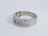 1 Cttw Diamond 10k White Gold Wedding Band 8.5 Grams Size 12.5 Aa0625irzsa
