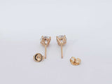 1.50 Cttw Lab Grown Diamond 14k Yellow Gold Stud Earrings 1 Gram Aa0725oepsa