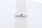 0.06ctw Diamond Ring In 14k White Gold 4.4 Grams Size 5.5 Eb0126orxde