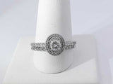 0.47 Cttw Diamond 14k White Gold Engagement Set 4.9 Grams Size 9.5 Aa0725wzxsa