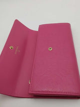Chanel Camellia Pink Leather Wallet Eb1026ixzsa