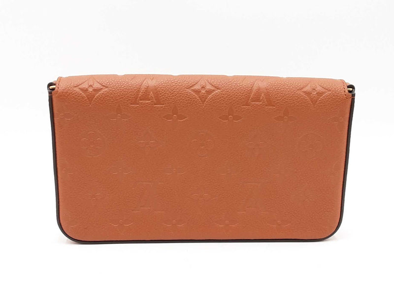 Louis Vuitton Pochette Félicie In Brown Monogram Empreinte Leather Fw1125pzxdu