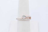 1.0cttw Lab Grown Diamond Ring In 14k Yellow Gold 3.76 Grams Size 7 Eb0726ccrde