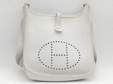 Hermes Evelyne White Handbag Aa1026loxzsa