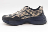 Gucci Gg Rhyton Monogram Canvas Sneakers Size 11 Eb0925lrxdu
