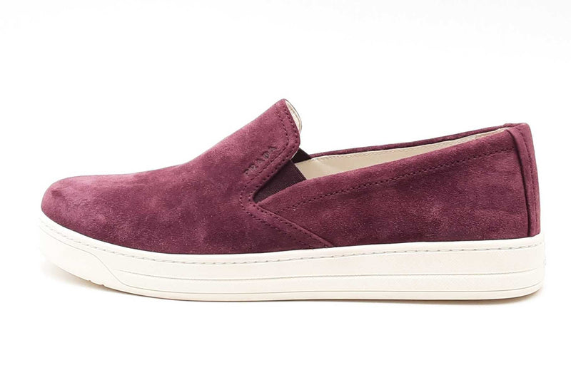 Prada Purple Suede Slip On Sneakers Size 39 Eb0225lrxsa