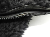 Fendi Black Brown Logo Wool Shearling Zip Up Coat Size Italian 58 Do0925loxzde
