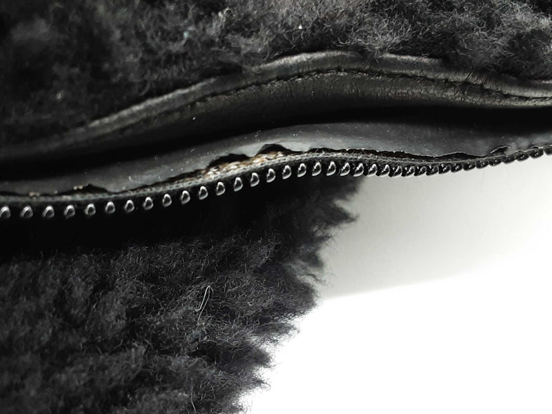 Fendi Black Brown Logo Wool Shearling Zip Up Coat Size Italian 58 Do0925loxzde