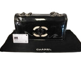 Chanel Lipstick Flap Black Patent Shw Black / Handbag Jg1025l0crmia