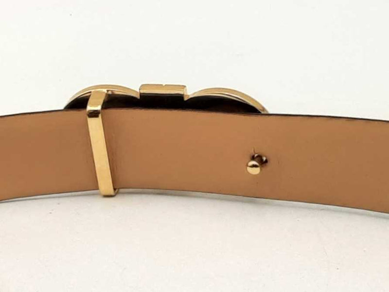 Salvatore Ferragamo Brown Leather Reversible Double Gancini Belt Sd0325lrzsa