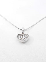 0.30 Cttw Diamond & 18k Gold Heart Pendant Necklace 3.3 Gram 16 Inch Fw0926wozdu