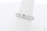 3.64cttw Lab Grown Emerald Cut Diamond Eternity Band 14k White Gold Eb0826llxzsa