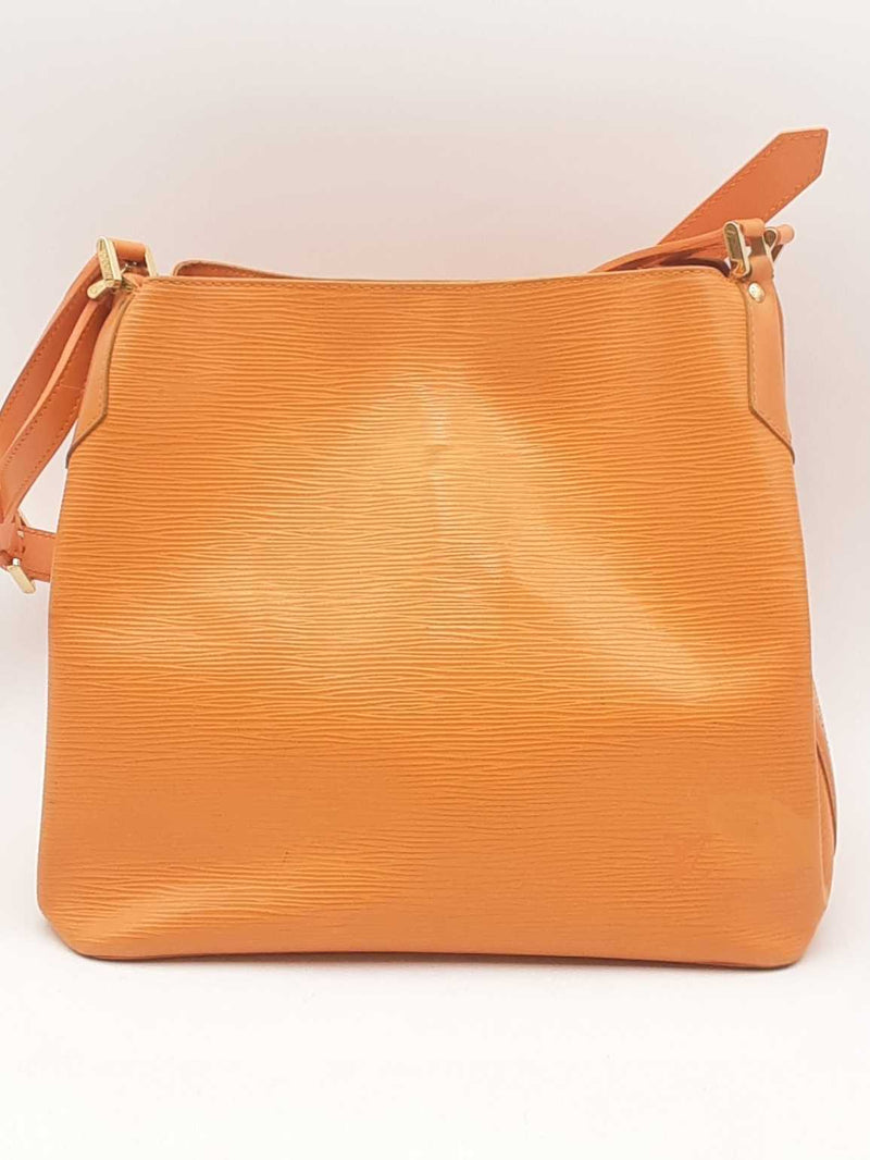 Louis Vuitton Orange Epi Textured Leather Tote Bag Eb1224wxzsa