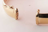 14k Yellow Gold Hinged Bangle Bracelet 7.3 Grams Eb0426rxzsa