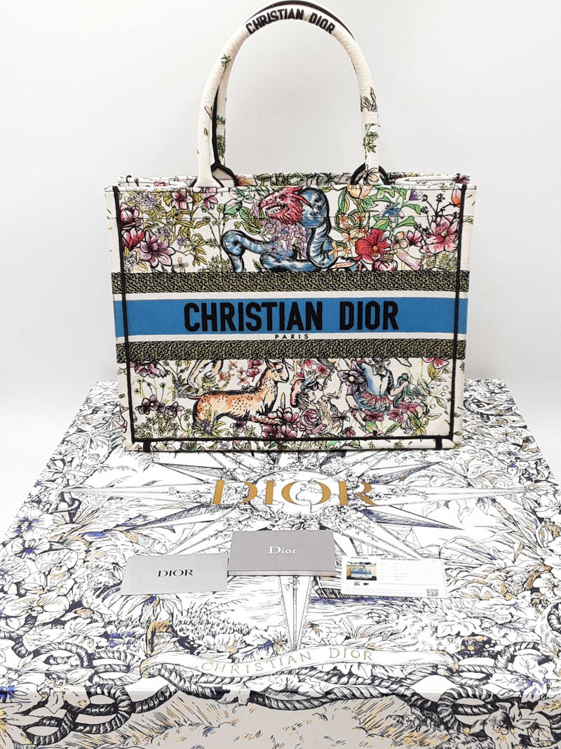 Christian Dior Embroidered Canvas D- Constellation Book Tote Bag Eb0824lxxzdu