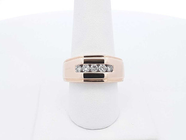 0.50 Cttw Channel-set Diamond & 14k Gold Band 10.2 Grams Size 8 Fw0625izxdu