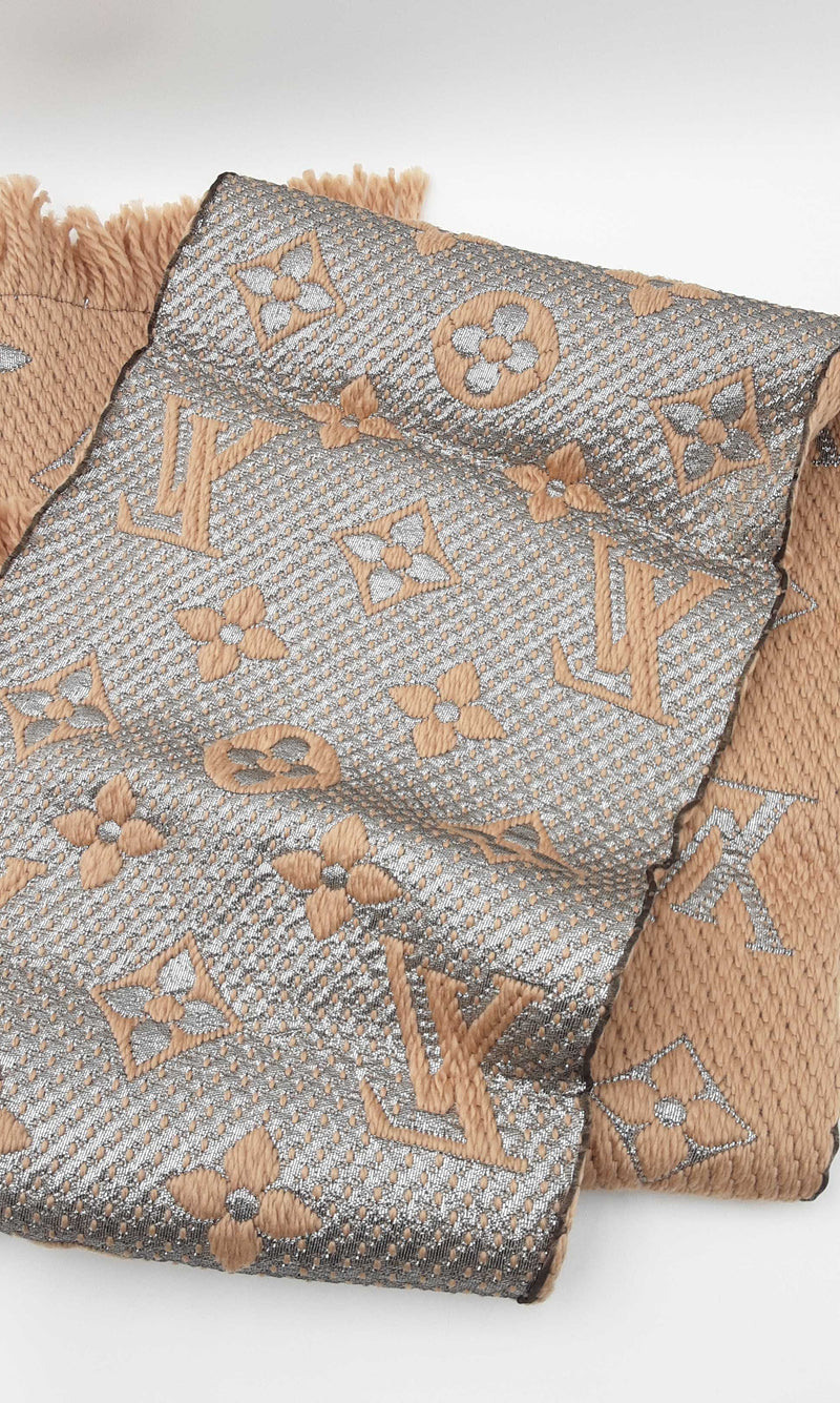 Louis Vuitton Monogram Wool Scarf In Biege Eb1023wswdu