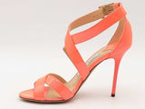 Jimmy Choo Neon Patent Lottie Heels Orange Size 36.5 Aa0826rzsa