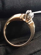 0.73 Cttw Diamond & 14k Yellow Gold Engagement Ring 5 Gram Size 5.75 Fw0426wrxdu