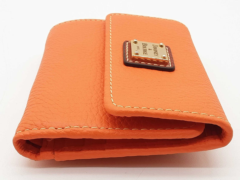 Dooney & Bourke Clementine Orange Pebble Grain Wallet Do1125oxde