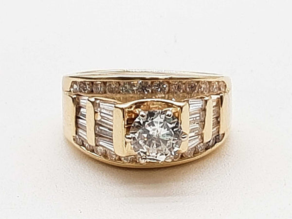 1.40 Cttw Diamonds 14k Yellow Gold 7.5g Ring Size 6.5 Do0525lrxzde