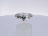 0.68 Cttw Diamond 14k White Gold Ring 3.8 Grams Size 7 Aa0225exzsa