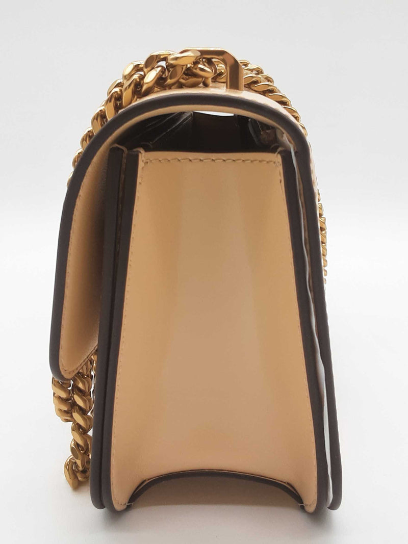Tory Burch Eleanor Spazzolato Os Vanilla Beige Leather Shoulder Bag Do0525lxzde