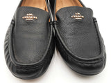 Coach Marley Driving Loafers In Black Pebbled Leather Size 9.5 Fw0826ozdu