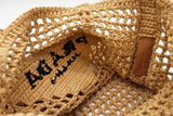 Prada Raffia Crochet Logo Tote Bag Eb1026exzde