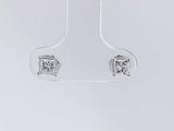 0.50 Cttw Diamond 14k White Gold Double Stud Earrings 0.80 Grams Aa0725ozxsa