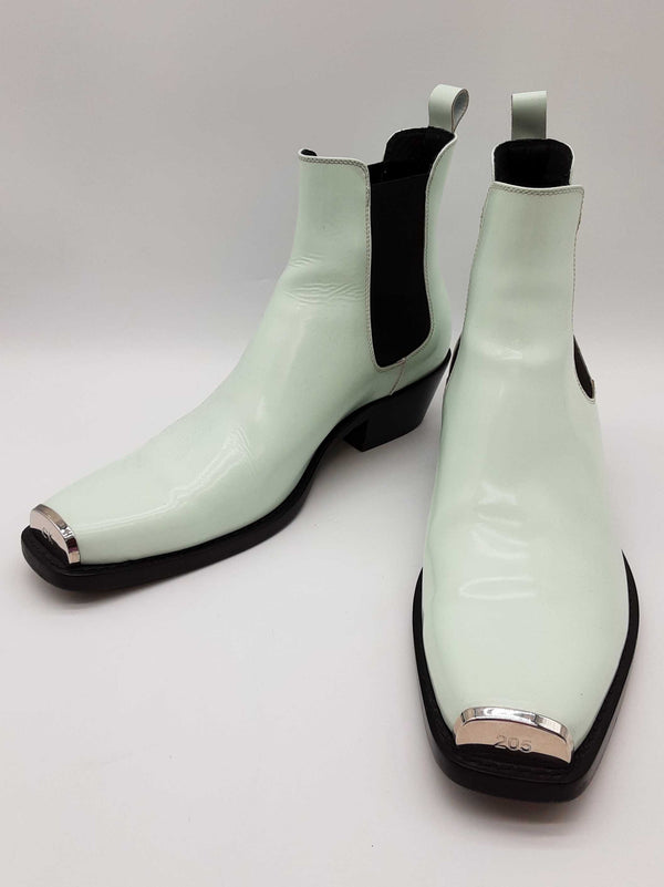 Calvin Klein Mint Green Metal Toe Cap Boots Size Eu 45 Do0225wxzde