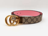 Gucci Marmont Reversible 40mm Belt In Gg Supreme Canvas Size 95/38 Fw0926lordu