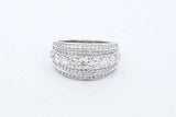 1.83cttw Diamond Ring In 14k White Gold 7.4 Grams Size 9.25 Eb0226exzde