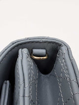 Christian Dior My Daily Dior Pouch In Cloud Blue Cannage Lambskin Fw00725lzxzdu