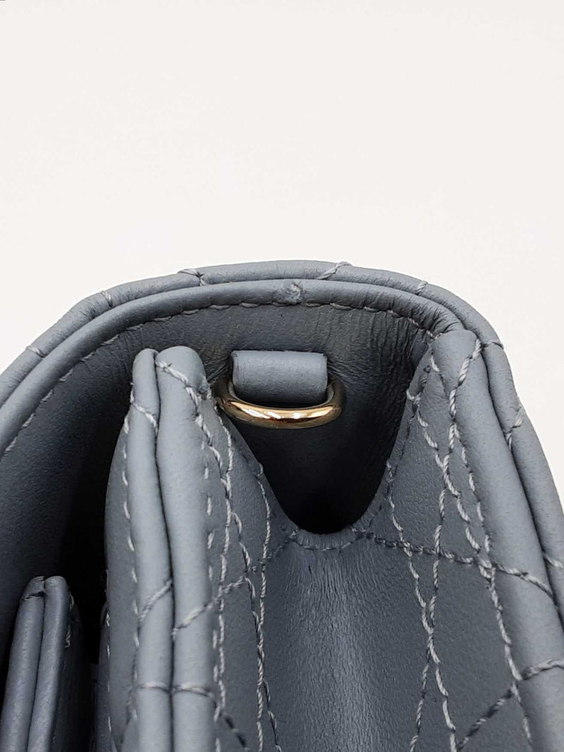 Christian Dior My Daily Dior Pouch In Cloud Blue Cannage Lambskin Fw00725lzxzdu