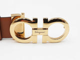 Salvatore Ferragamo Reversible Leather Belt & Double Gancini Buckle Fw1225ezdu