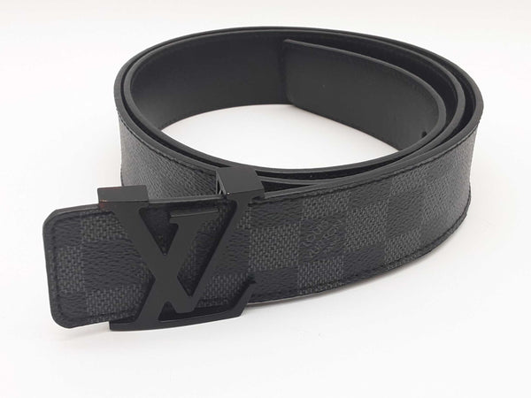 Louis Vuitton Initials Damier Graphite Reversible Belt Size 105/42 Do0625lcrde