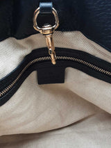 Gucci Black Pebbled Calfskin Soho Chain Shoulder Bag Eb0426wxzsa