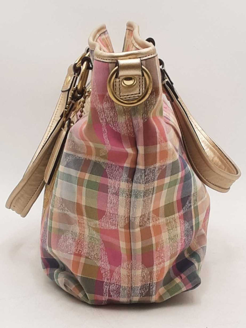 Coach Poppy Plaid Handbag Aa0725izsa