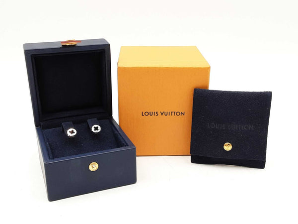 Louis Vuitton Empreinte Stud Earrings In 18k White Gold 3.1 Grams Fw1125rzxdu
