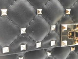 Valentino Garavani Rockstud Spike Quilted Leather Top Handle Bag Eb0126rxzde