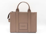 Marc Jacobs The Medium Tote Bag In Gray Pebbled Leather Fw1026lcrdu