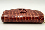 Christian Louboutin Loubi54 Alligator Embossed Leather Wallet On Chain Eb0225pxzsa