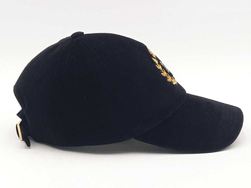 Louisvuitton Lv Crest Velvet Cap Black One Size Aa0925wzxsa