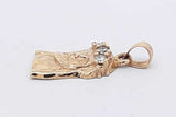 10k Yellow Gold Jesus Face Pendant With Diamonds 2.7 Grams Eb0226lxzsa