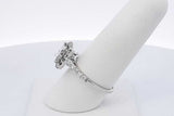 1.28cttw Diamond Ring In 14k White Gold 3.7 Grams Size 7.75 Eb0626rwxdu