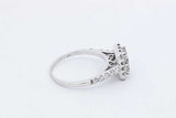 1.28cttw Diamond Ring In 14k White Gold 3.7 Grams Size 7.75 Eb0626rwxdu