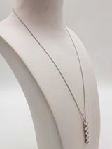 1.17 Cttw Diamonds 0.925 Silver 3.8g Drop Pendant Chain 19 In Do0525erde