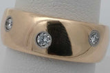 0.32cttw Diamond Band Ring In 18k Yellow Gold 11 Grams Size 7.25 Eb1026srxsa